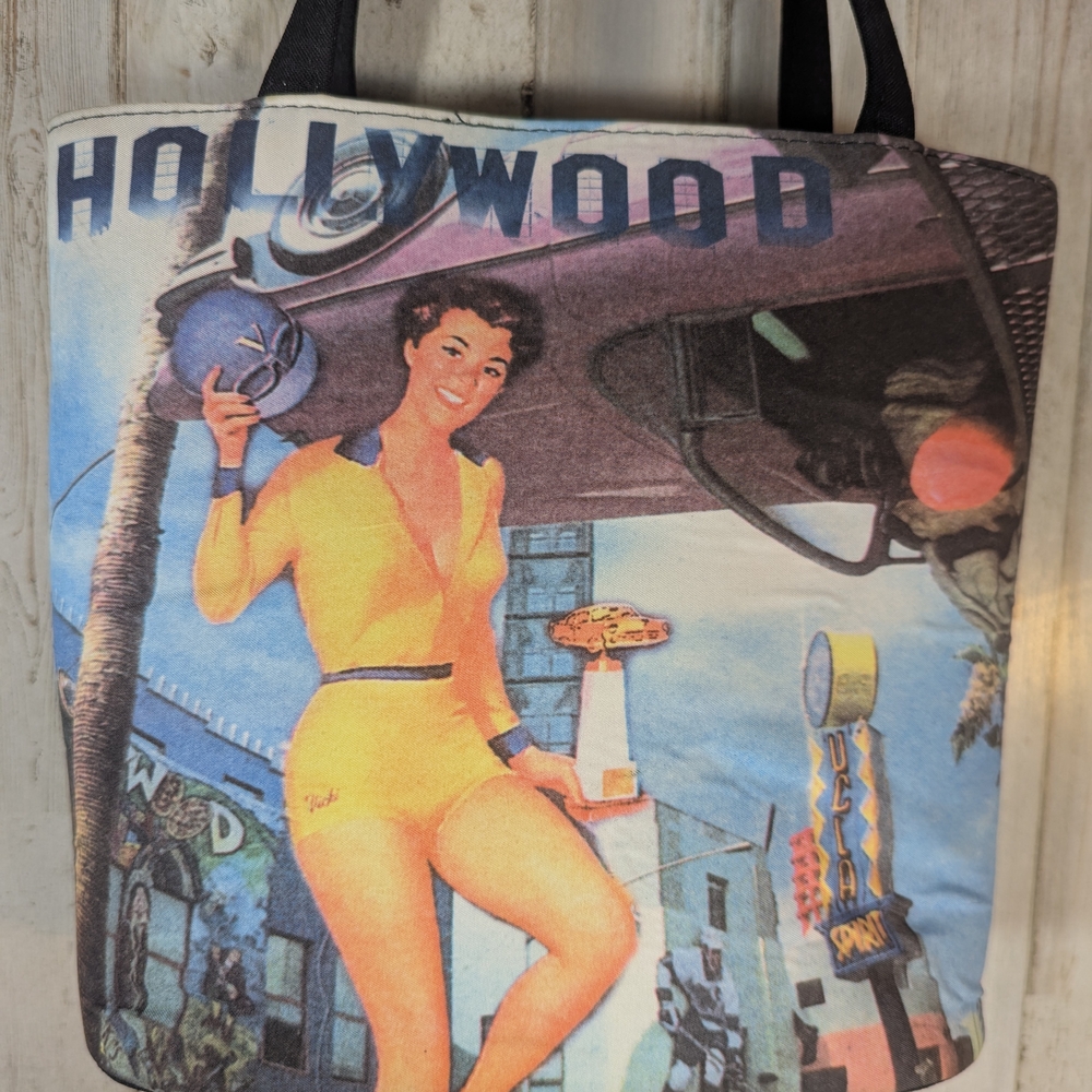 Hollywood Themed Tote Bag